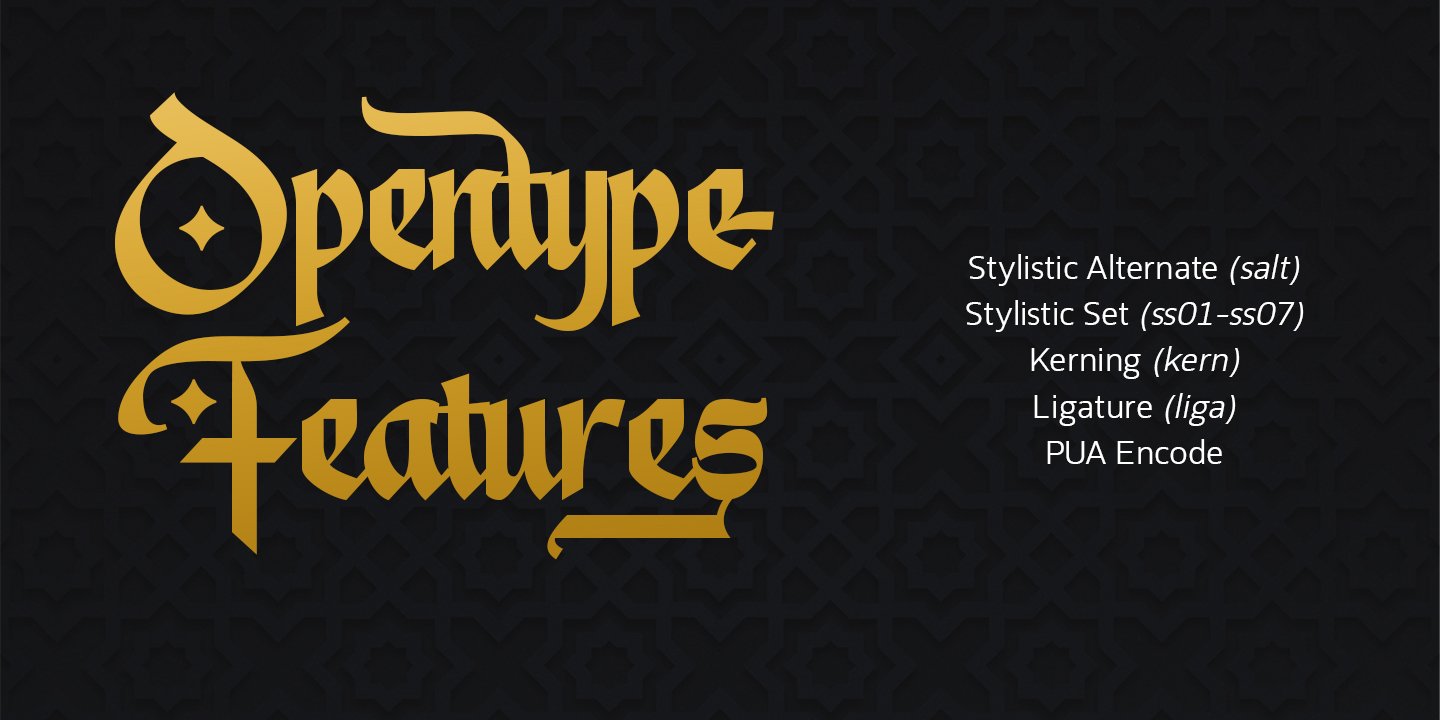 Arabic Style Font