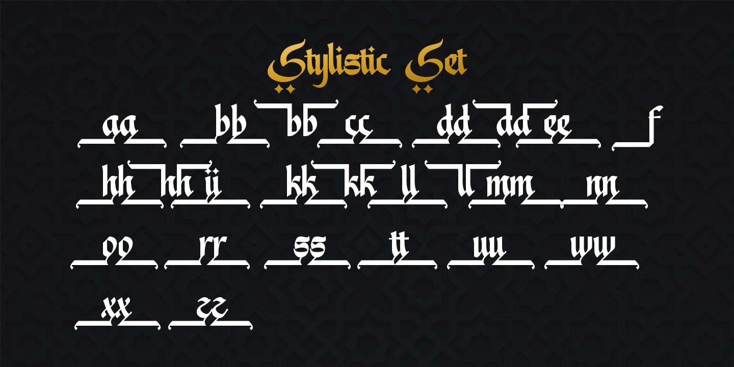 Arabic Style Font