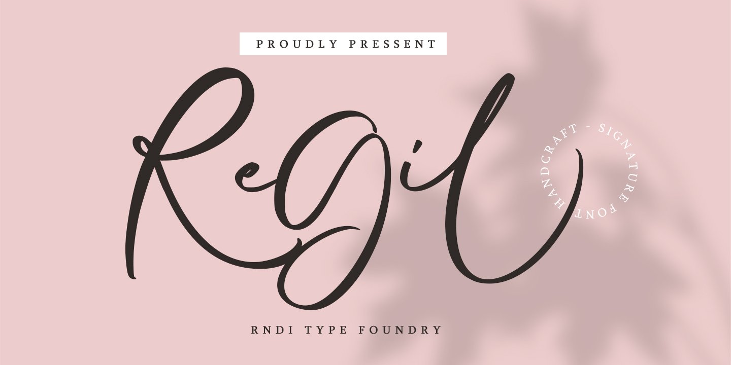 Handcrafted Signature Font