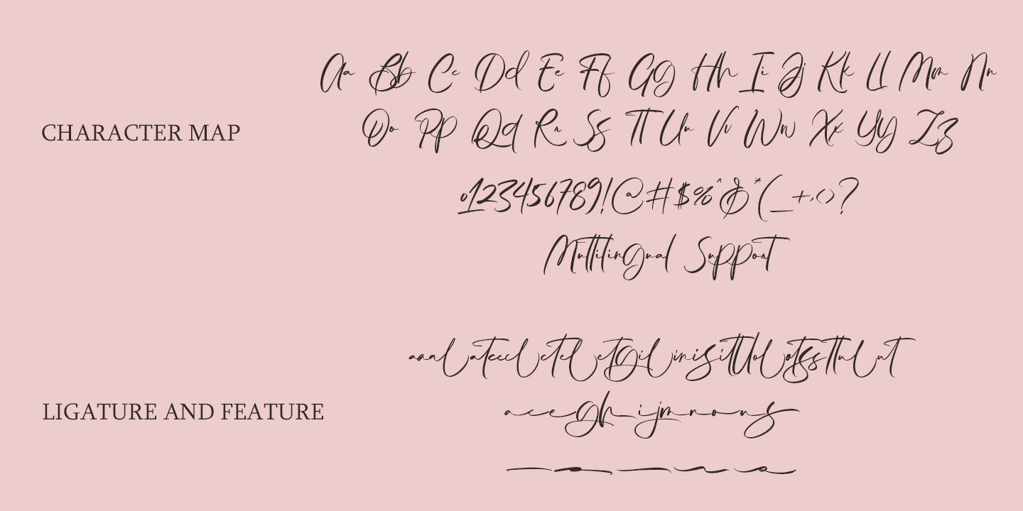 Handcrafted Signature Font