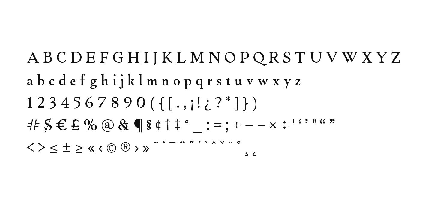 Traditional Roman Serif Font